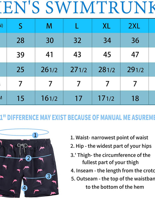 Load image into Gallery viewer, Mens Swim Trunks Quick Dry Swim Shorts with Mesh Lining Funny Beach Shorts
