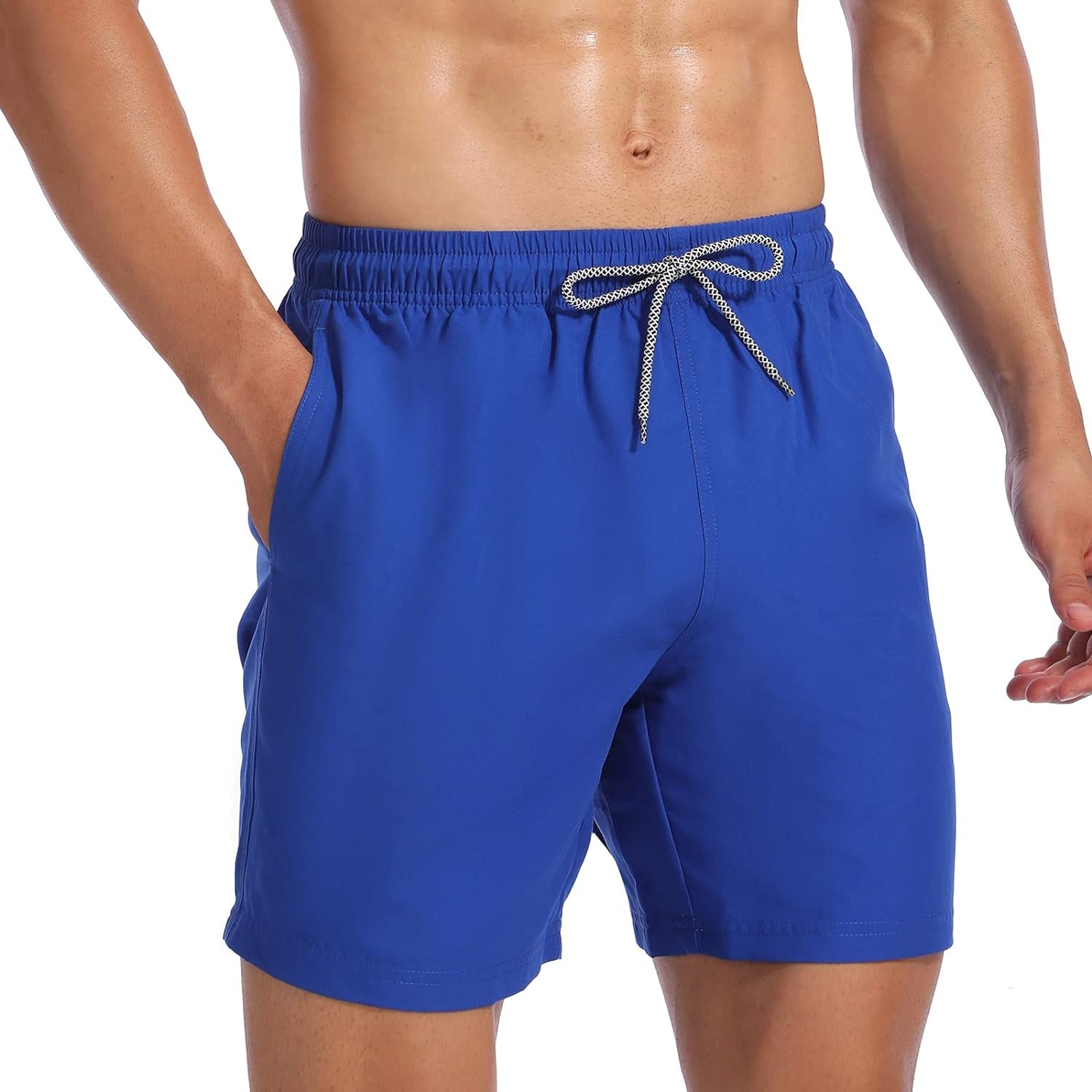 Mens Swim Trunks Quick Dry Swim Shorts with Mesh Lining Funny Beach Shorts