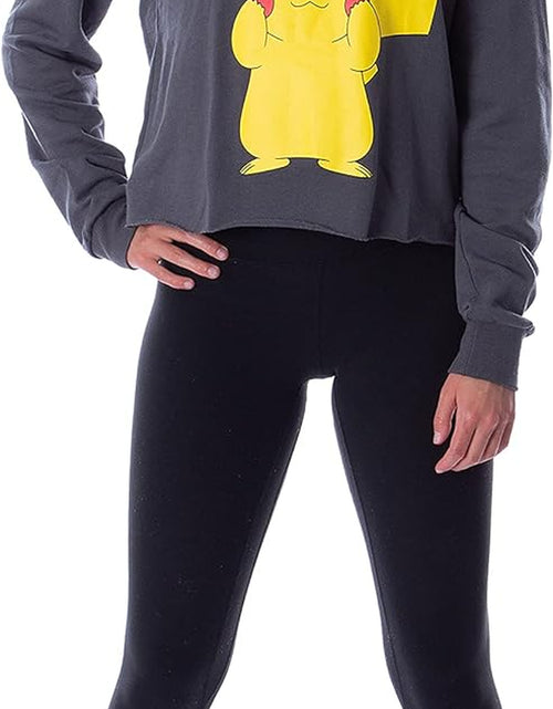 Load image into Gallery viewer, Pokemon Women&#39;S Pikachu Blushing Red Cheeks Skimmer Pullover Hoodie
