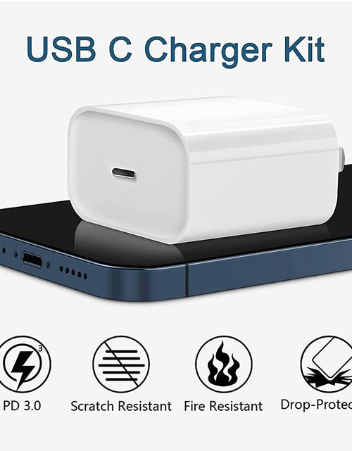 Load image into Gallery viewer, Original USB-C Fast Charger for Iphone 14 13 12 11 Pro Max XS XR 8 Type C Cable
