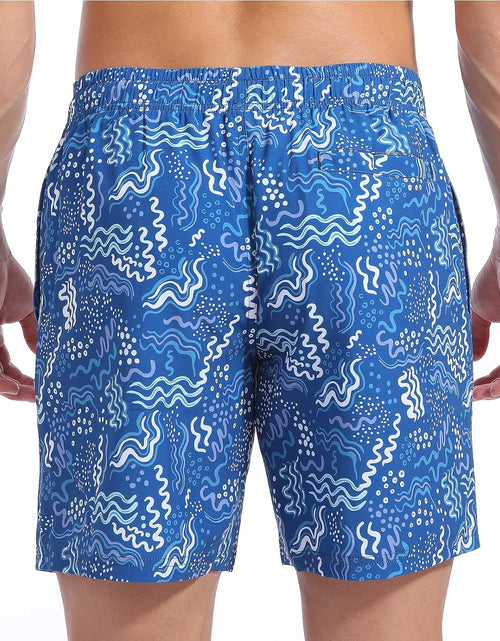 Load image into Gallery viewer, Mens Swim Trunks Quick Dry Swim Shorts with Mesh Lining Funny Beach Shorts
