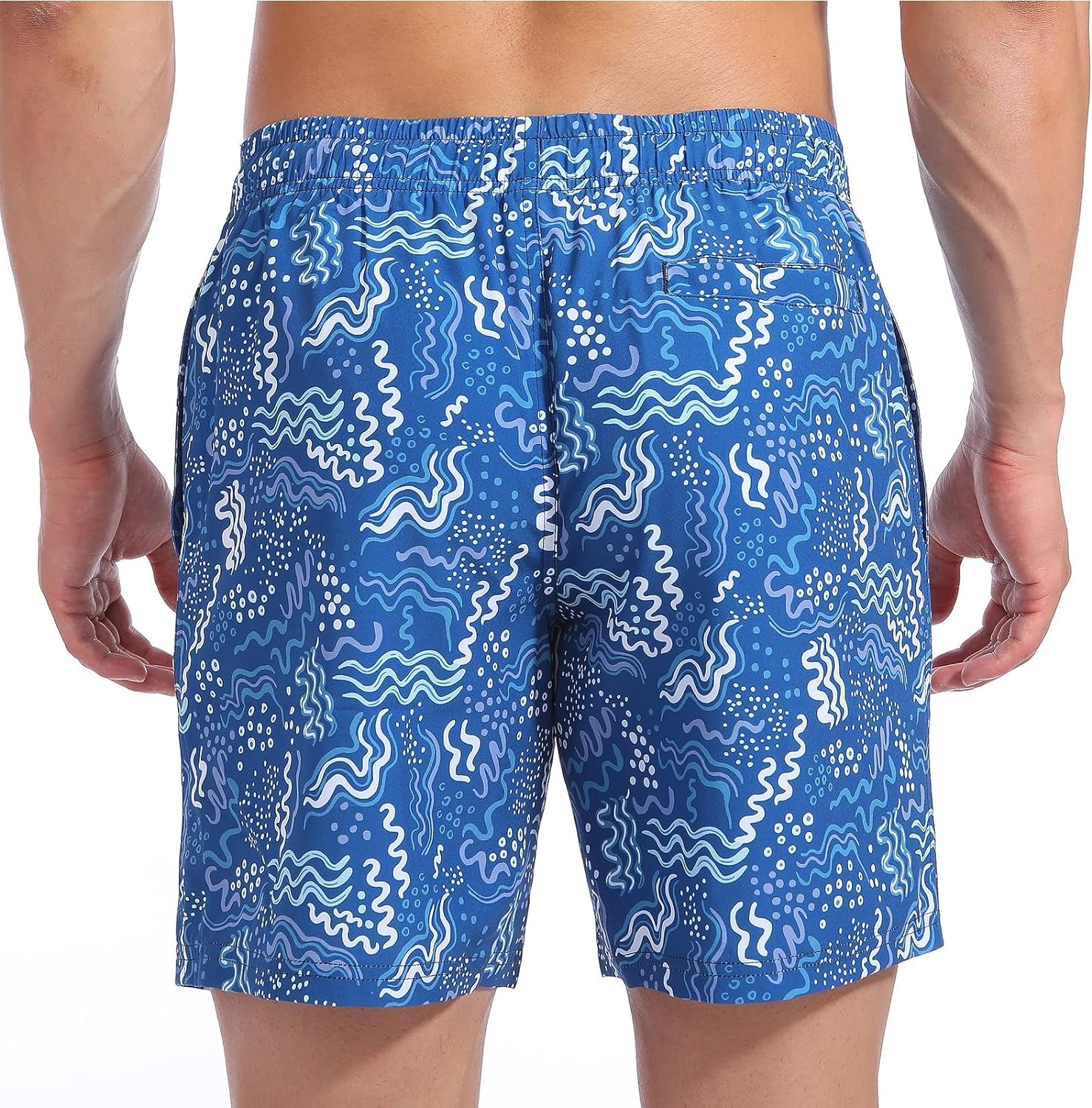 Mens Swim Trunks Quick Dry Swim Shorts with Mesh Lining Funny Beach Shorts