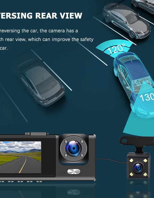 Load image into Gallery viewer, 2&quot; Car Dual Camera Dash Cam Front and Backup 1080P Driving Recorder DVR 150° Wide Angle Night Vision Loop Recording
