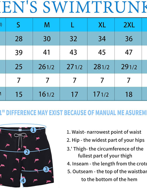 Load image into Gallery viewer, Mens Swim Trunks Quick Dry Swim Shorts with Mesh Lining Funny Beach Shorts
