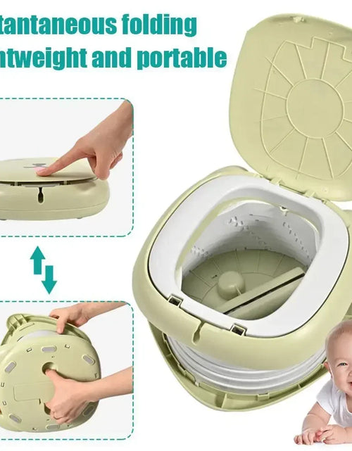 Load image into Gallery viewer, Portable Potty for Toddler Travel Foldable Potty Training Toilet for Car Camping Indoor Outdoor Bathroom for Baby Kids Children
