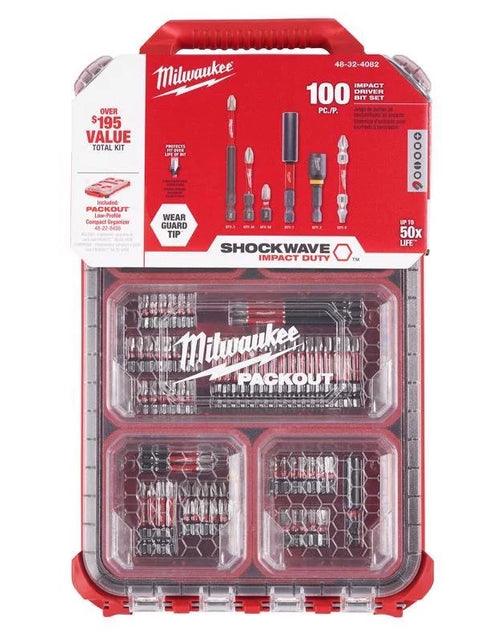 Load image into Gallery viewer, Shockwave Assorted Impact Driver Bit Set Alloy Steel 100 Pc, 1/4 In. Drive X 4 In. L
