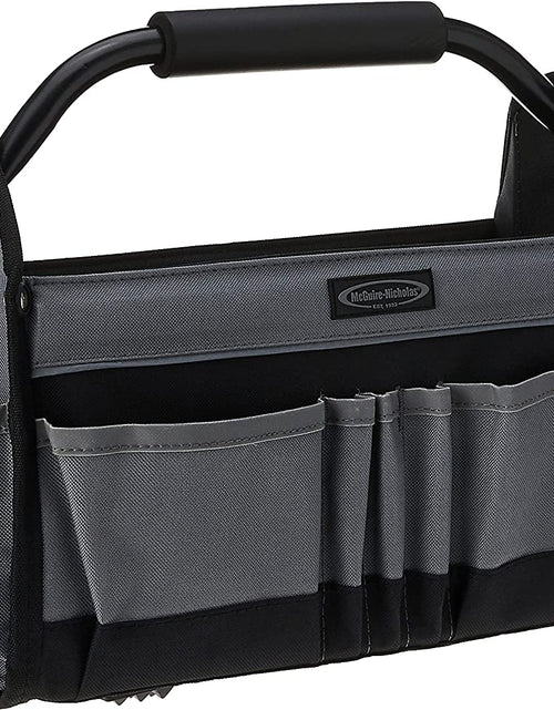 Load image into Gallery viewer, 15&quot; Collapsible Tool Tote, Grey and Black Tool Tote Bag, 22015
