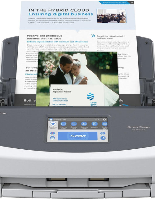 Load image into Gallery viewer, Fujitsu  Ix1600 Versatile Cloud Enabled Document Scanner for Mac or PC, White
