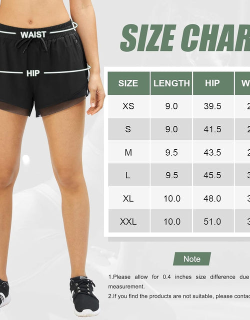 Load image into Gallery viewer, Womens Running Shorts Quick Dry 2 in 1 Running Athletic Shorts for Women with Pockets Workout Gym Yoga Active Shorts
