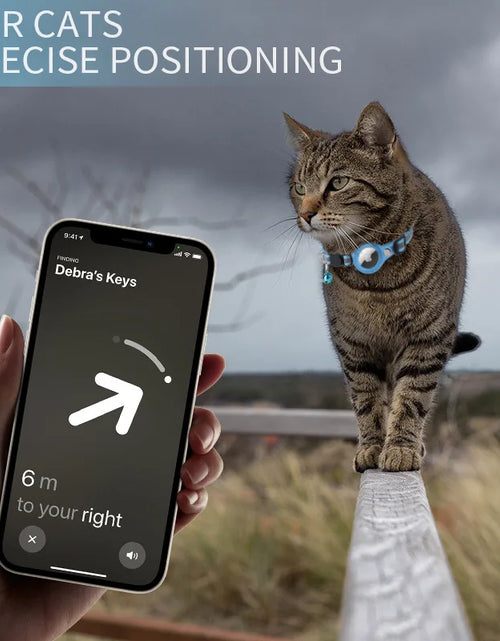 Load image into Gallery viewer, Anti-Lost Pet Cat Collar for the Apple Airtag Protective Tracker anti Lost Positioning Collar Waterproof Reflective Pet Collars
