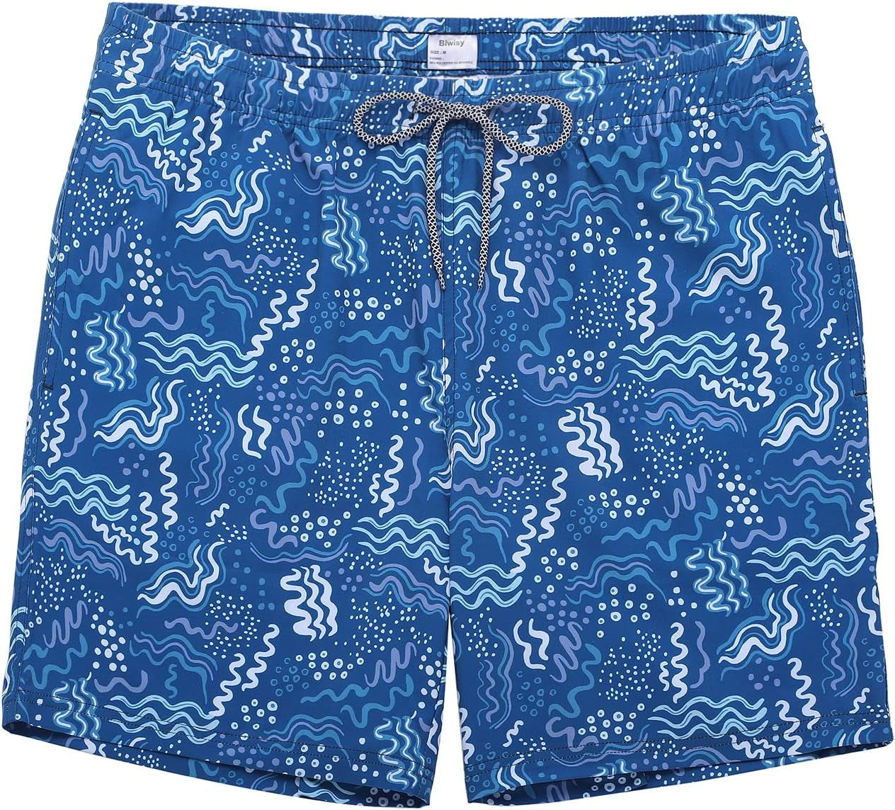 Mens Swim Trunks Quick Dry Swim Shorts with Mesh Lining Funny Beach Shorts